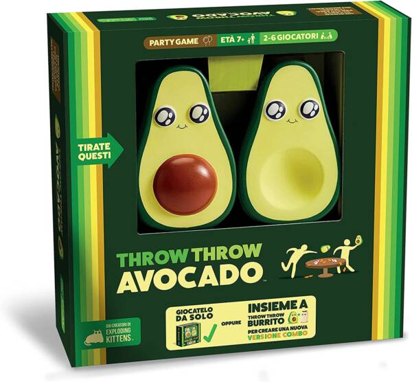 scatola verde con avocado
